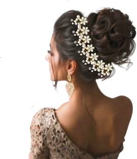 New Style CHIMES Acrylic Comb Indo Western Bridal Fancy Crystal Hair Extension