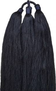YUVIKA ENTERPRISES Classic Black Stretchy Long  Tie Pack Of 1 Hair Extension