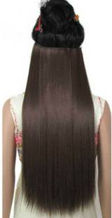 CRIBE 5 Clip 24 Inch Natural Brown Straight Hair Extension