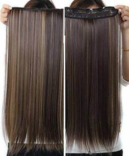 DELUXE golden hilight straight hair extension Hair Extension