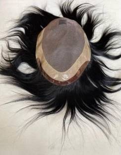 golden hair int Fine R mono hair patch size (10x8) 100% Indian human hair men hair wig Hair Extension