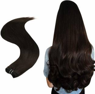 D-DIVINE Beautiful Looks Prwmium Quality Brown Wavy 5 Clip In Hair Extension