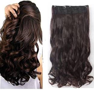A H S Trending Look Curly Brown  Extension 24 Inch Hair Extension