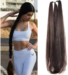 Glowkart Brown Braid for Girls & Women – लड़कियों और महिलाओं के लिए ब्राउन चोटी Hair Extension