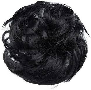 DreamExim Synthetic 8 Inch Large Ponytails Messy  Bun Rubber Band Elastic Juda Hair Extension