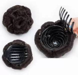 EASYOUNG Stylish style Bun Natural Brown  Extension Hair Extension