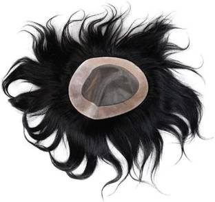 HAIRLAYER 7x5 Human Premium Quality Patch Replacement System Mono Wigs Mens  Extension Hair Extension