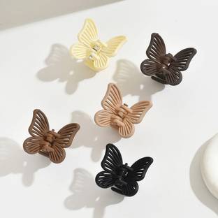 ORYNTH Butterfly Shape  Claw Clips for Women & Girls - 12 Pcs Multicolor Hair Extension