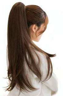 Views Brown Ribbon Ponytail  Extension For Girls And Women Hair Extension