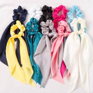 ORYNTH Bow  Clip/  Ribbon For Women And Girls Made With Silk Satin  Clip Hair Extension