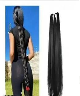 D-DIVINE Nice Look Paranda Choti Black Colour 26 inch Instant Ready For Fashionable Hair Extension