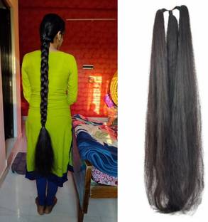 AASHTIK MART long Synthetic Women  Choti Extensions 3 layer Choti Parandi (Code-198) Hair Extension