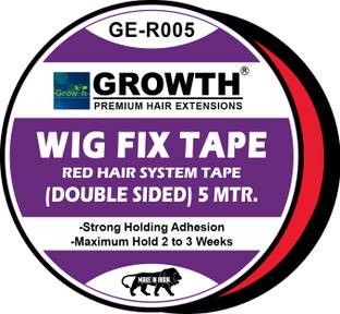 DreamExim 5meters Transparent Patch Red tape for Men Patch/Wig/System Hair Extension