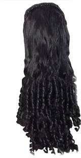 Royal traders double shaded Natural black pony wig clutcher step cutting style extension premium quality silky hair Hair Extension