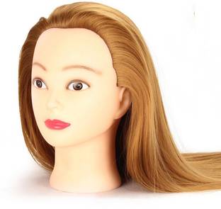 Blushia 100 orignal Human Golden Long  Training Head Dummy, HAIR DUMMY orignal hair Hair Extension