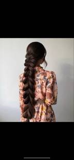 Glowkart ( India Fashion Kart ) Classy Women's 26 inch Choti Brown)  Extension Hair Extension