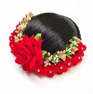 NANDITA Bridal artificial flower juda/ Bun accessories for women & girls hair extensions Hair Extension