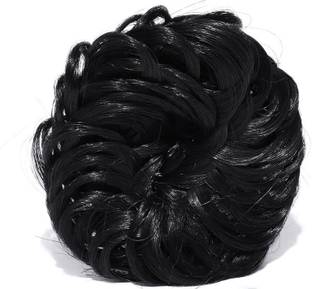 El Cabell Awesome Natural Black Brown Beautiful bun  Style Plan simple Hair Extension