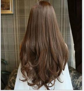Blushia Beautuful Look Platinum Quality Brown Wavy 5 Clip In Hair Extension