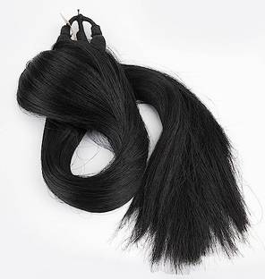 Hymaa Synthetic  Extensions Parandi Choti  For Women Parandi (Black) Hair Extension