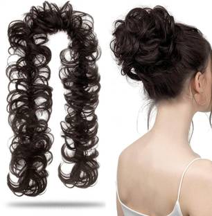 Kaima Women Messy Frill Hair Extensions For Ponytail and Bun Braid Extension