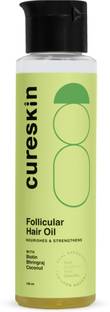 cureskin Follicular Hair Oil | Nourishes & Strengthens with Biotin, Bhringraj and Coconut Hair Oil