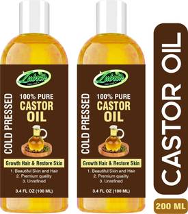 Zubron Organics Premium Cold Pressed Castor Oil For Hair and Skin Hair Oil