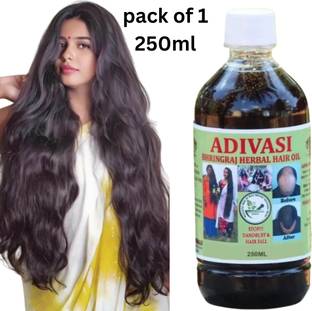 Adivasi Bhringraj Hair Oil 250ml | Natural Hair Fall Control & Regrowth OiL Hair Oil
