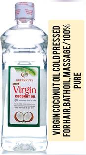 GREENNUT Extra Virgin Coconut Oil 500ML Cold Pressed Organic Hair Oil