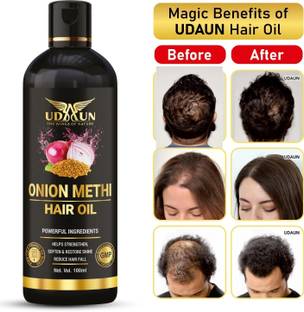 Udaun Natural Fenugreek (Methi) Hair Oil for Anti Dandruff, Shiny & Silky Hair Hair Oil