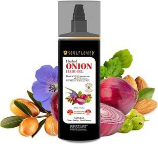 Soulflower Amla & Onion Coldpressed | Nourishes Roots & Enhances Health Hair Oil