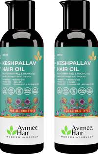 Avimee Herbal Keshpallav Oil, With Rosemary Oil, For Hair Growth, 2*100 ml Hair Oil