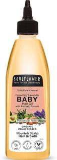 Soulflower Rosemary Lavender Baby | Nourishes Hair Roots & Improves Scalp Health | Hair Oil