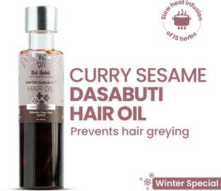 Nat Habit Curry Sesame Winter Hair Oil For all hair & scalp, With 16 Herbs Hair Oil