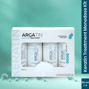 ARGATIN Keratin Treatment Argan Oil Infused 60ml x 4 Hair Oil
