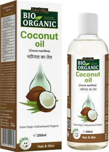 Indus Valley Bio Organic Extra Virgin Coconut Oil For Body, Hair, Skin & Baby Massage Oil Hair Oil