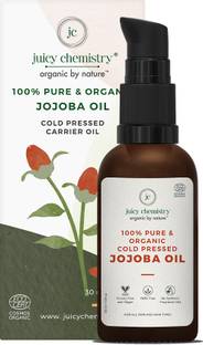 Juicy Chemistry Jojoba Oil | Cold-pressed & Organic Carrier Jojoba Oil for Skin, Hair & Nails Hair Oil