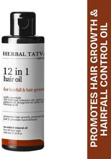 Herbal Tatva 12 in 1 Hair Growth Oil with Redensyl | Rosemary Oil, Fenugreek Oil & Onion Oil Hair Oil