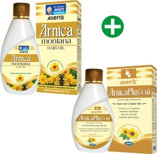 Allen's ArnicaPlus Hair Oil + Arnica Montana Oil (100 ml x 2 packs each) Hair Oil