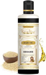 KORAT KING 100% Pure Sesame Oil for Skin & Hair Zero Preservatives, Body Massage Hair Oil