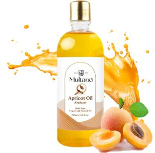 Multano Pro Apricot Oil Cold Pressed 100% Pure Natural For Skin, Hair, Face, Nails, Body Hair Oil