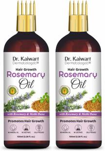 Dr. Kaiwart Rosemary Oil with Rosemary & Methi Dana for Healthy Hair, Growth (Pack of 2) Hair Oil