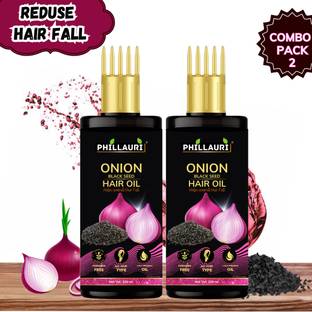 Phillauri Blackseed Onion Hair Oil Growth, Strength, and Shine in One Powerful Formula Hair Oil