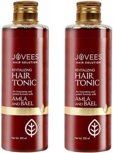 JOVEES Revitalising Hair Tonic Amla and Bael, Pack of 2 Hair Oil