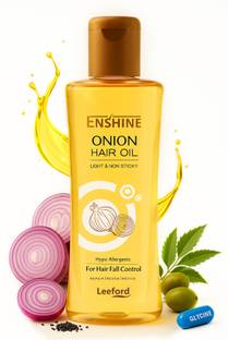 Enshine Ayurvedic Onion Hair Oil For Growth, Repair & Nourished Scalp & Strands For All Hair Oil