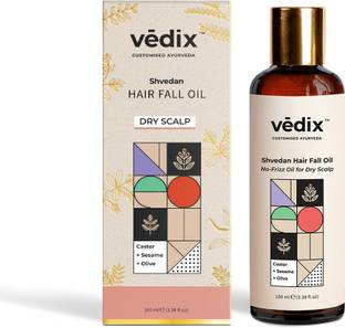 Vedix Shvedan Hair Fall Oil | For Dry Scalp | With Castor + Sesame + Olive | For Reducing Hair Fall | For Hair Growth | Hair Oil
