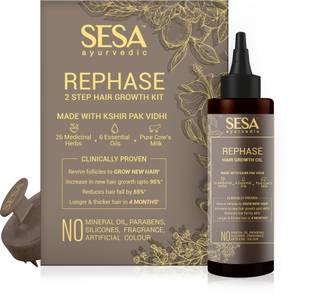 SESA 2 Step Kit (Oil+Massager) for Hair Growth & Fall Control Hair Oil