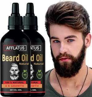 Afflatus 4 x Faster Beard Growth oil with 100% Natural Ingredients Based  Hair Oil