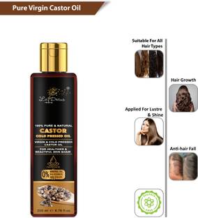 La'Decus Virgin Cold Pressed Castor Oil 200 ml for Hair Growth | Pure and Natural Hair Oil