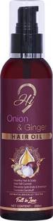Hi9 Onion & Ginger Hair Oil (200ml) | Promotes Growth & Controls Hair Fall Hair Oil